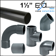 1 Inch Solvent Weld Pipework and Fittings