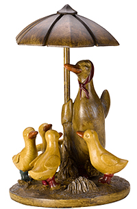 Smart Solar - Replacement Duck Family and Umbrella Statue