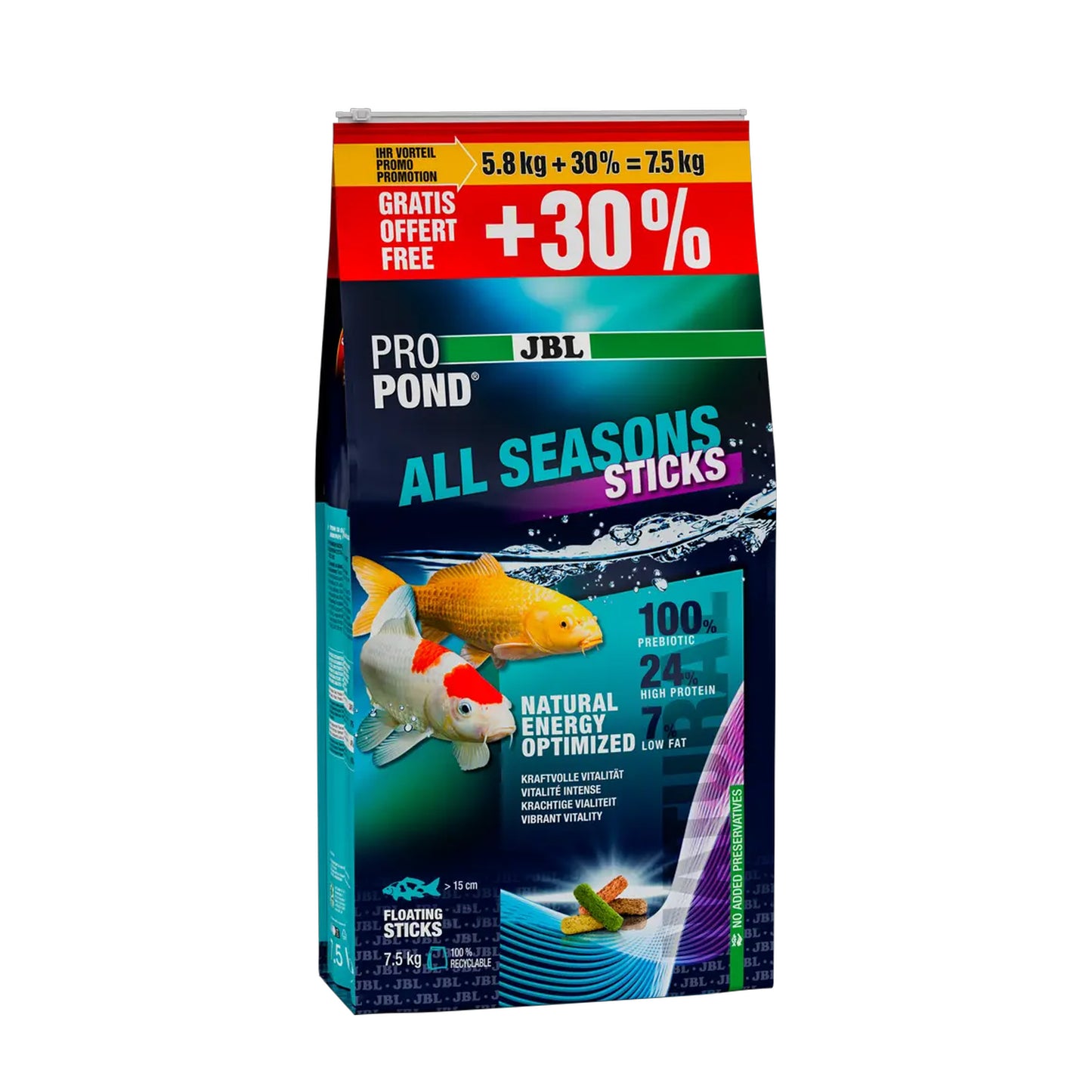 JBL ProPond All Seasons Fish Food - 5.8Kg - 32L - 14mm - Pic1