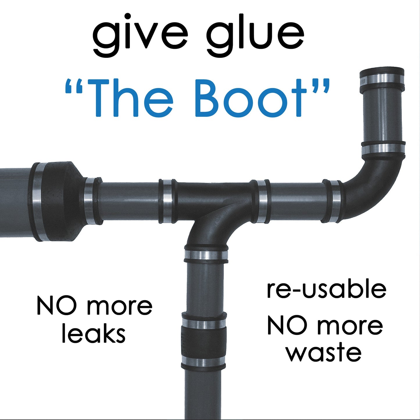 3 Inch (90 to 75mm) - Eazy Boot Straight Connector (was EAH014) - Image 2