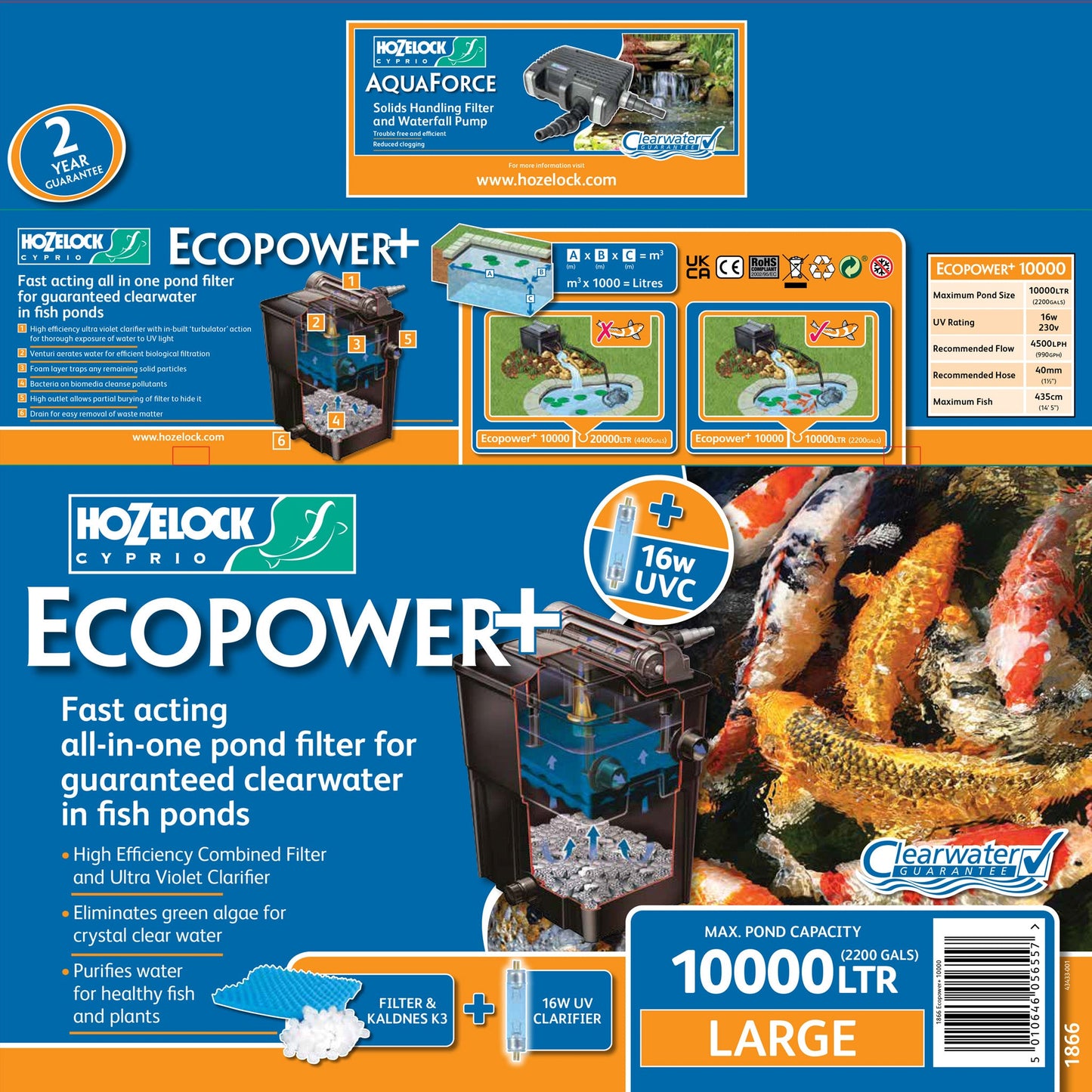 Hozelock HZC153 Ecopower 10000 16w 1866 100 004 543 Picture 2 3b32d923 b194 4ef4 9cf6 9ea86fa50956