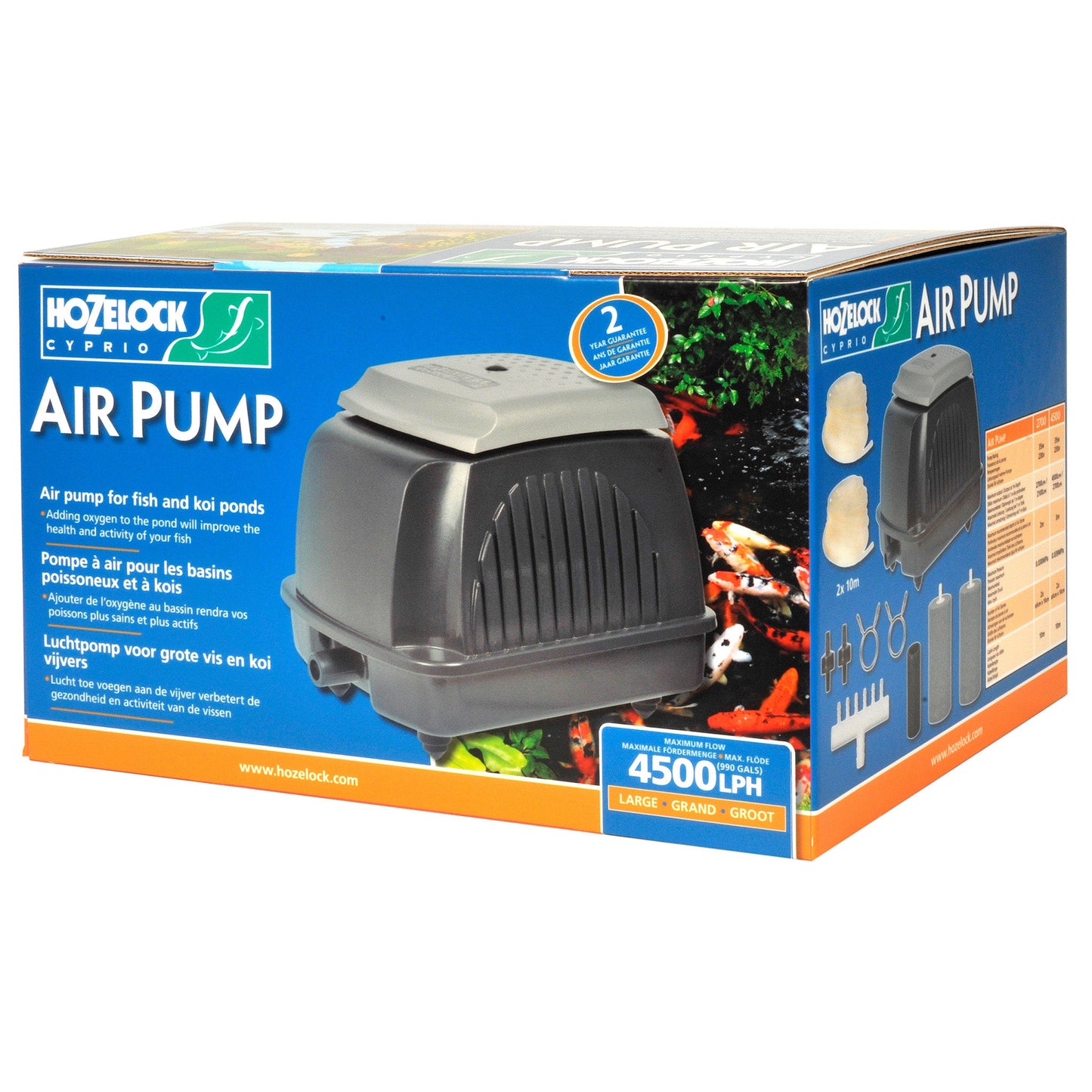 Hozelock 4500 LPH Pond Air Pump - Image 3