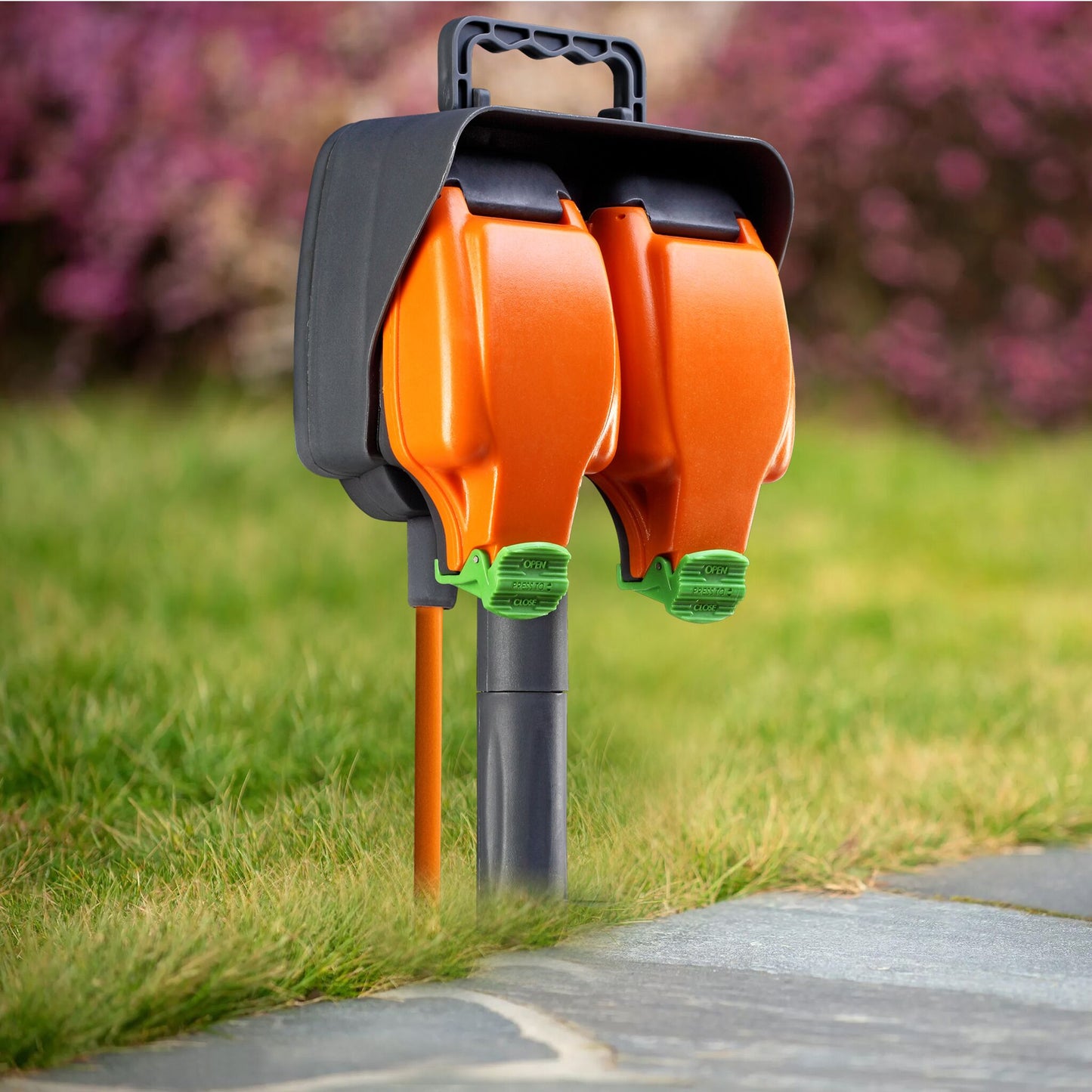 MasterPlug Double Weatherproof Socket with 15m Cable - Picture 3