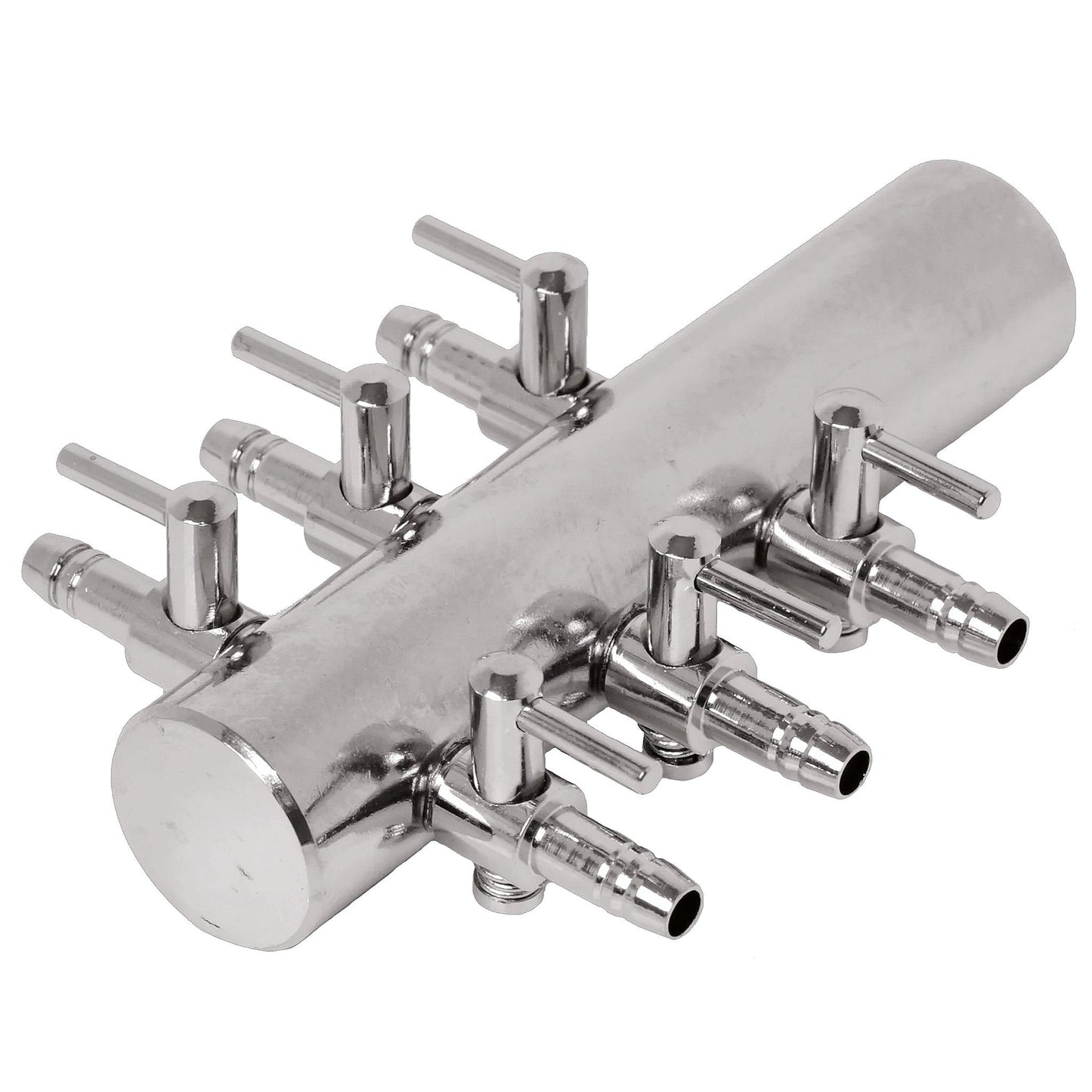 Stainless Steel Air Manifold - 19mm Inlet - 6 x 4mm Outlets - Image 1