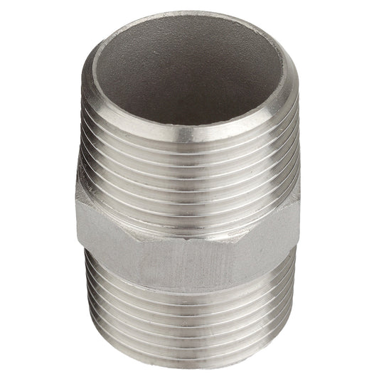 Oase Hexagon Union 15 Silver - 1.5 Inch BSP Male to Male Connector (51022) - Image 1