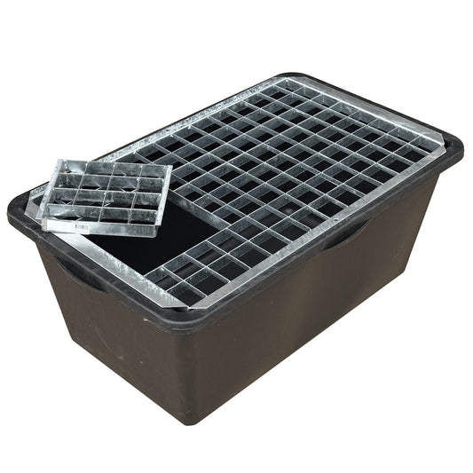 Rectangular 2 Sump and Grid with Insert