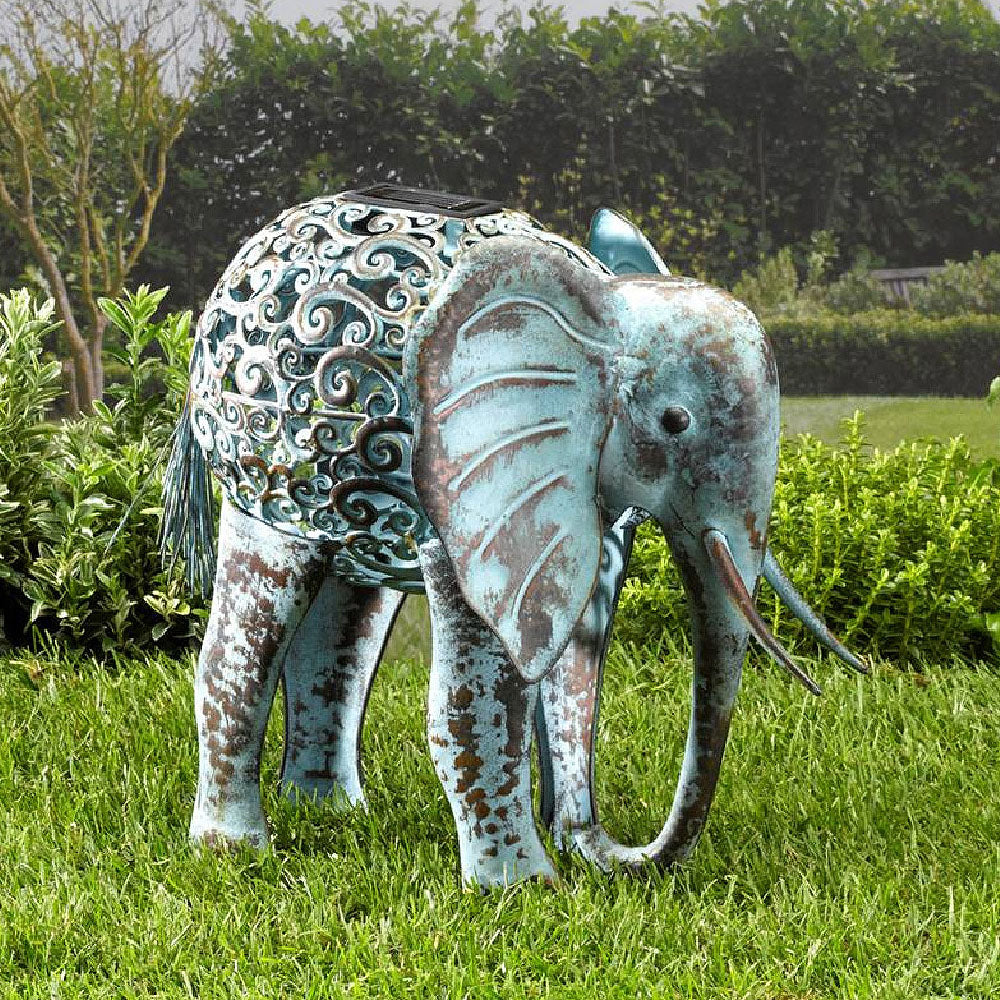 Smart Solar - Metal Solar Silhouette Elephant - Image 2