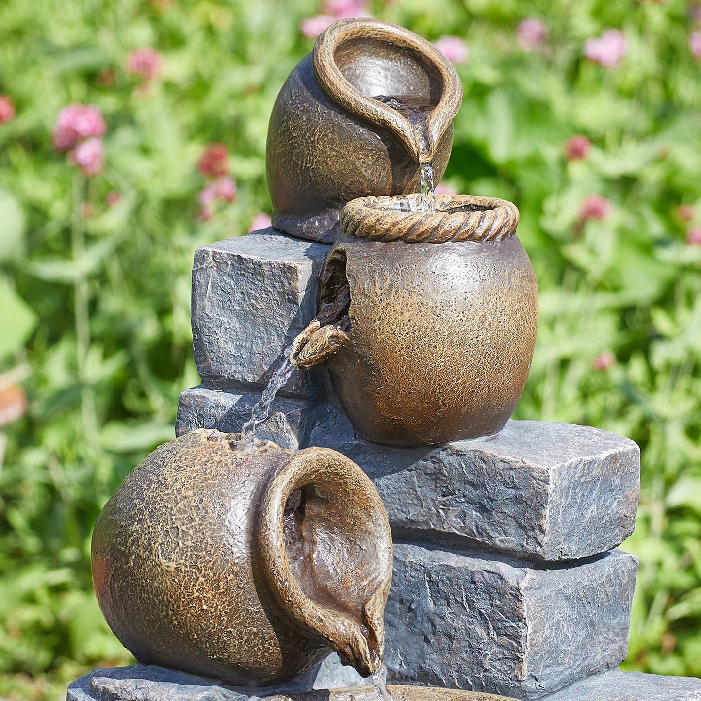 Smart Solar - Pot Fallls Hybrid Solar Power Water Feature - Image 3