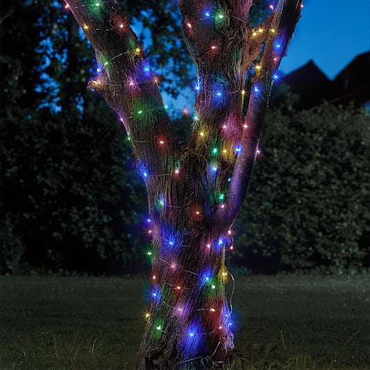 Smart Solar - Solar Powered Firefly String Lights - Multi Coloured - 100 LEDs - Pic1