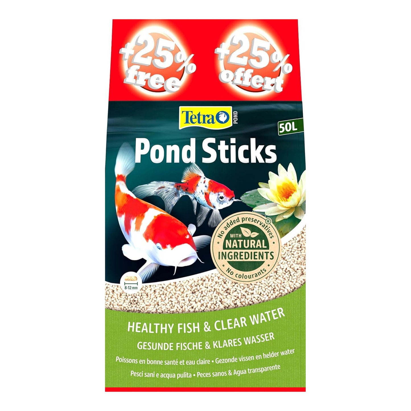Tetra - Floating Pond Sticks - 4.2 Kg (40L) Bag + 25% Free = 5250g (50L) - Image 1