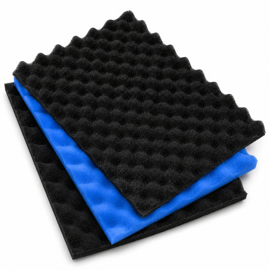 PondXpert Triple Filter Foam Set: Course, Medium and Fine - 280mm x 430mm
