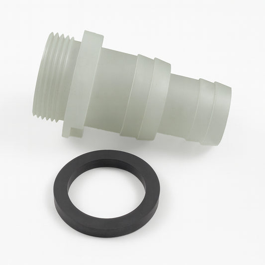 Lotus Hosetail - 20mm (3/4 inch) BSP Thread (25mm on outside of thread) and Washer