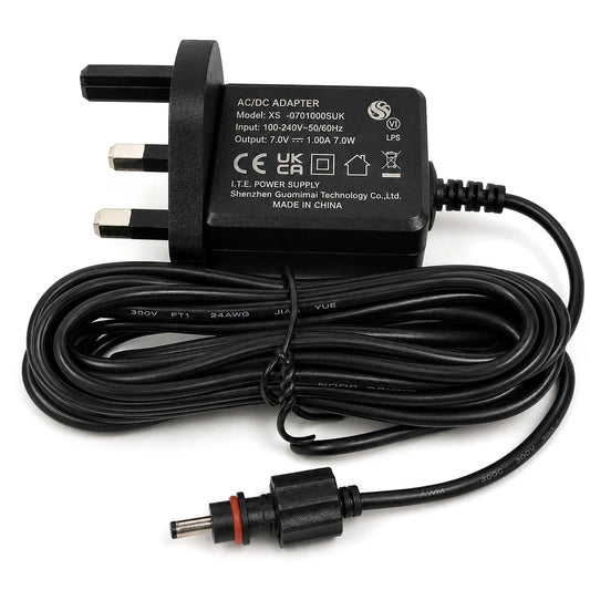 Smart Solar 7v AC-DC Screw Threaded Single Pin Mains Adaptor - Picture 1