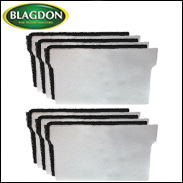 Blagdon Minipond 10000, 14000, 20000 & 2800 Polymer Wool  & Carbon Filter Pads (6 Set Pack)