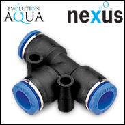Evolution Aqua 12mm Equal Tee Air Fitting