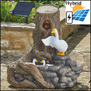 Feather Falls Hybrid Solar Power Water Feature