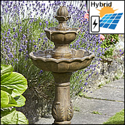 Kingsbury Hybrid 3 Tier Solar Fountain