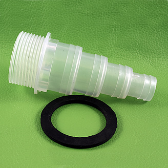 Lotus Hosetail - 32mm (1¼ inch) BSP Thread (40mm on outside of thread) and Washer