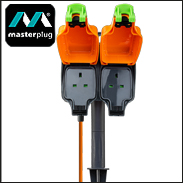 MasterPlug Double Weatherproof Socket with 15m Cable