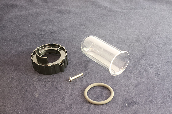 Click to Enlarge an image of Oase Filtral 1500 (2019 Onwards) Quartz Glass UVC Sleeve, Nut and O-Ring Assembly (72792)