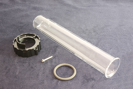 Click to Enlarge an image of Oase Filtral 6000 / 9000 (2019 Onwards) Quartz Glass UVC Sleeve, Nut and O-Ring Assembly (72794)