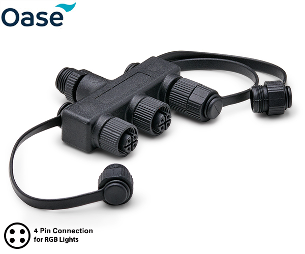 Large image of Oase LunAqua Connect RGB - 3 Way Distributor (4 Pin)