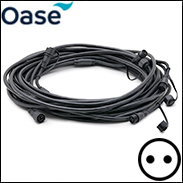 Oase LunAqua Connect WHITE - 10m Extension Cable with 3 Side Connections (2 Pin)
