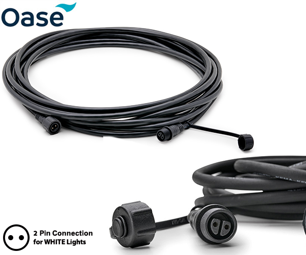 Large image of Oase LunAqua Connect WHITE - 5m Extension Cable (2 Pin)