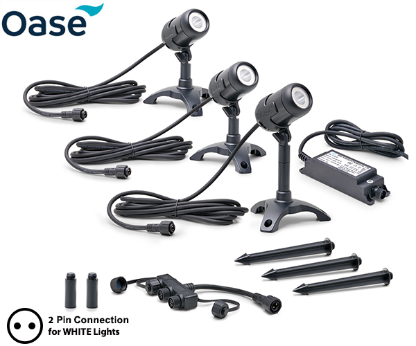 Large image of Oase LunAqua Connect Medium White 3 Light Set