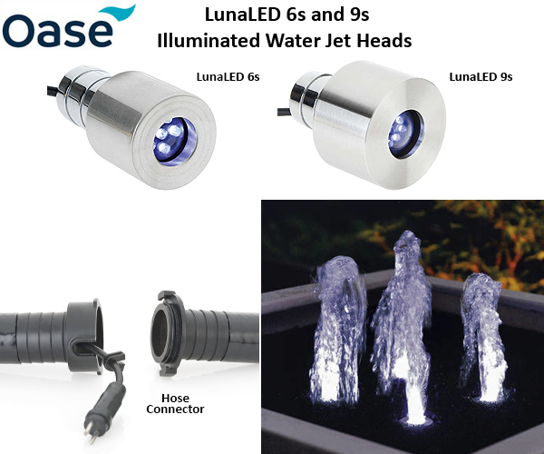 Large image of Oase LunaLED 9s - Illuminated Water Jet Head