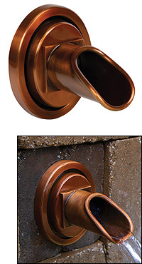 Oase Ravenna - Copper Wall Water Spout (Round)