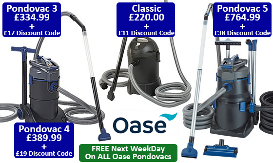 Vacuum Offers from Water Gardening Direct