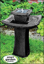 Pagoda Solar Birdbath Water Feature