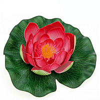 Pontec PondoLily - Red - Artificial Water Lily
