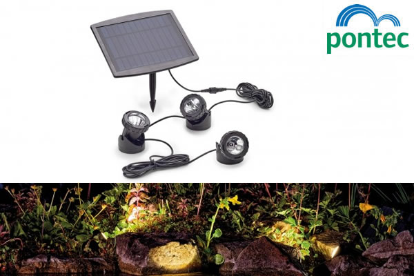 Large image of Pontec Pondosolar LED 3 Solar Light Set