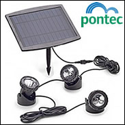 Pontec PondoSolar LED 3 Solar Light Set
