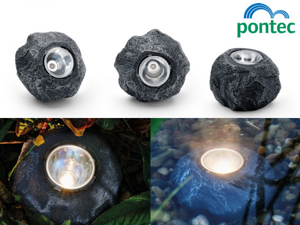 Large image of Pontec Pondostar LED Rocklight - 3 Light Set
