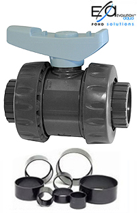 Solvent Weld Double Union Ball Valves
