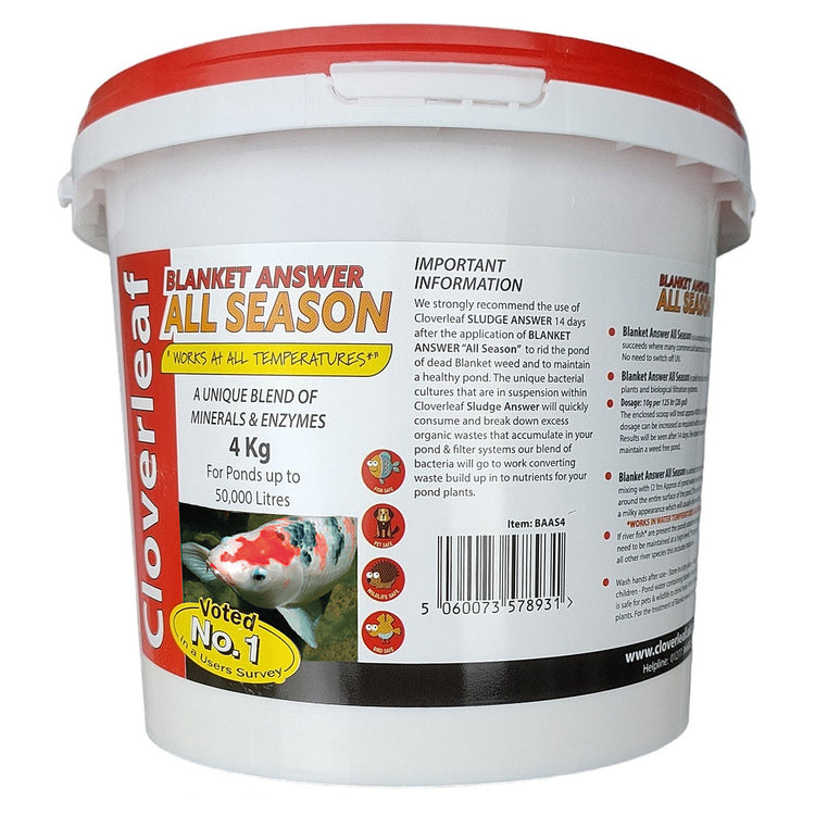 Cloverleaf Blanket Answer - All Seasons Blanket Weed Treatment