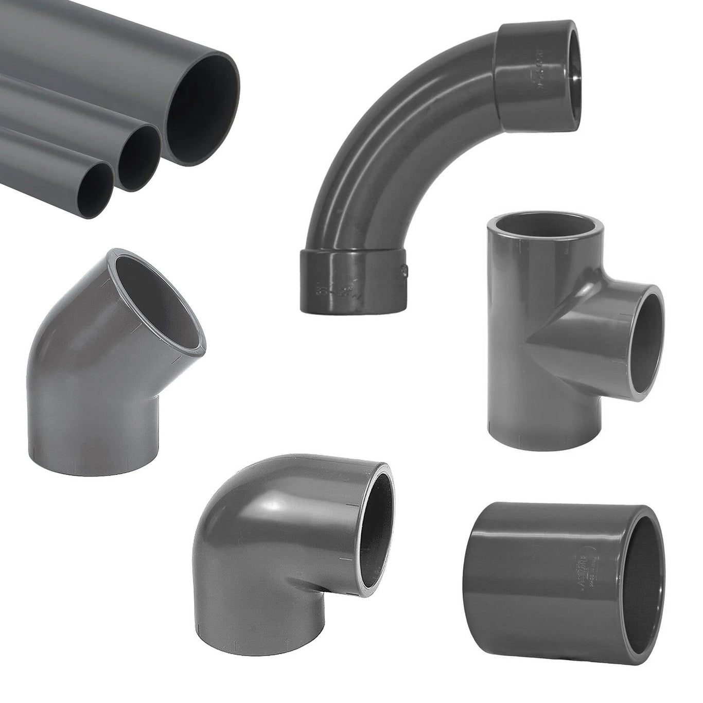 1½ Inch Solvent Weld Pipework and Fittings