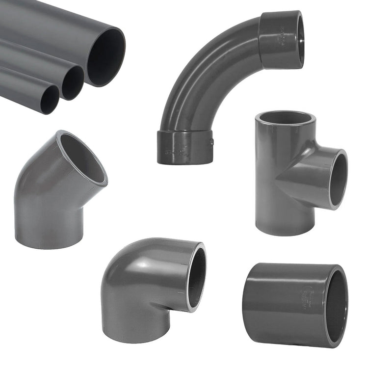 4 Inch Solvent Weld Pipework and Fittings