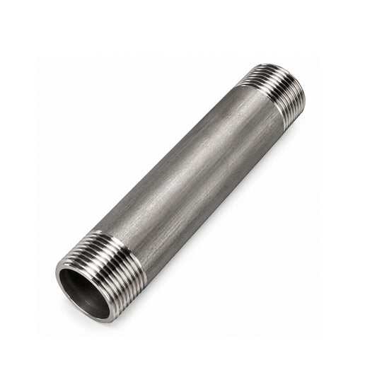1.5 Inch Stainless Steel - Screwed Threaded Fountain Tube - 200mm