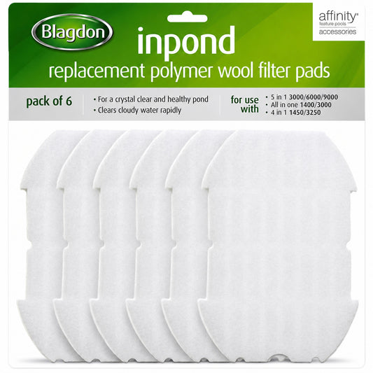 Blagdon Inpond 3000 6000 9000 Replacement Polymer Wool Filter Pads
