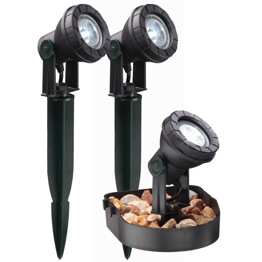 Blagdon Pond and Garden Light 3 x 3w Light Set Kit Pic1
