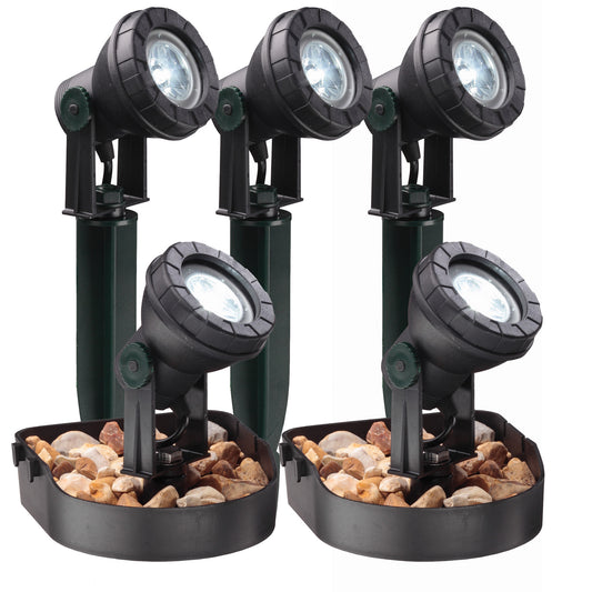Blagdon Pond and Garden Light 5 x 3w Light Set Kit Pic1
