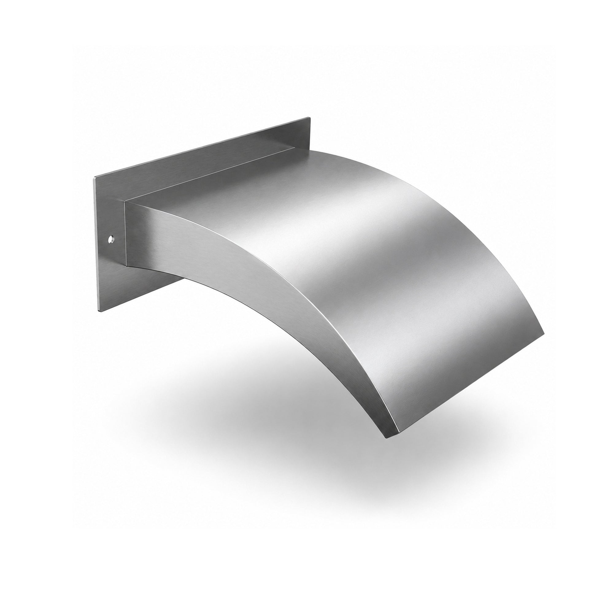 Curved Vertical Stainless Steel Spout Waterfall 2000mm Back Entry
