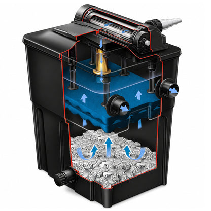 EcoPower Plus Pond Filter - 10000 - Cutaway