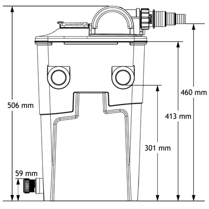EcoPower Plus Pond Filter - 10000 - Dimensions