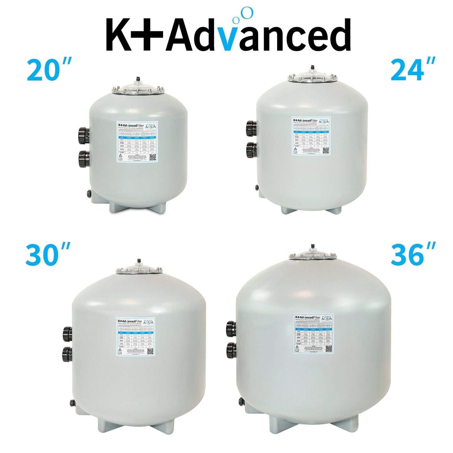 Evolution Aqua K-Plus Advanced Pond Filters with Mport - Sizes
