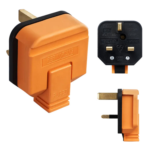 Masterplug - Heavy Duty 13A Plug - Orange